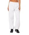 Edikted Clark Oversize Cotton Blend Sweatpants In White