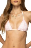 Edikted Clayton Lace Triangle Bikini Top