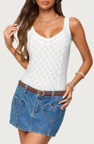 EDIKTED EDIKTED CLEMENTINA EYELET BODYSUIT