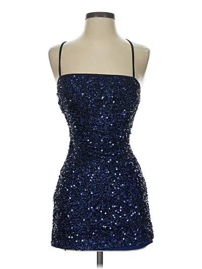 Pre-owned Edikted Cocktail Dress In Blue
