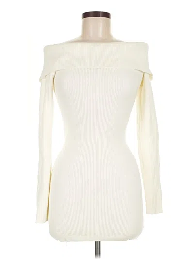 Pre-owned Edikted Cocktail Dress In Ivory