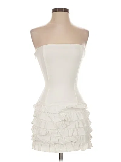 Pre-owned Edikted Cocktail Dress In White