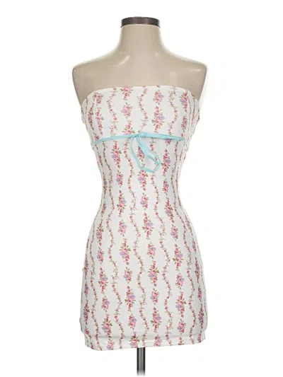 Pre-owned Edikted Cocktail Dress In White