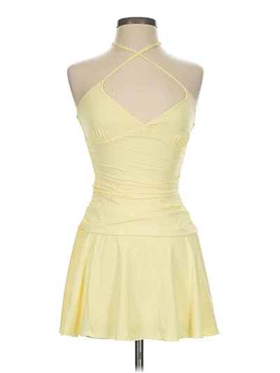 Pre-owned Edikted Cocktail Dress In Yellow