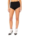 Edikted Comfort Club Micro Shorts In Black