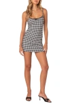 EDIKTED CONNIE GINGHAM MINIDRESS