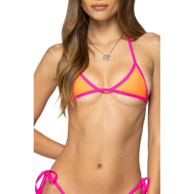 Edikted Contrast Micro Triangle Bikini Top