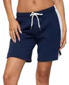 Edikted Contrast Nylon Bermuda Shorts In Blue