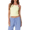 EDIKTED EDIKTED CONTRAST TRIM COTTON CROP TANK