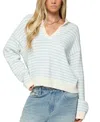 Edikted Copenhagen Oversized Striped Sweater In White