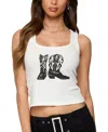 Edikted Cowboy Boots Graphic Tank