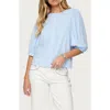 Edikted Pinstripe Linen Look Button Up Shirt