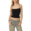 Edikted Cruella Lace Trim Camisole In Black