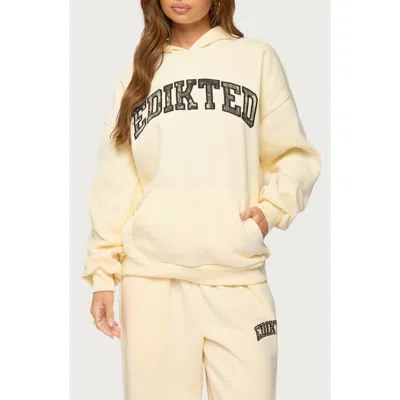 Edikted Crush Graphic Oversized Hoodie In Multi