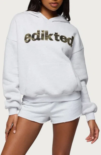 Edikted Cutie Logo Hoodie In White