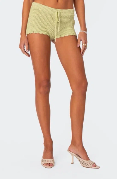 EDIKTED EDIKTED DANIKA OPEN STITCH DRAWSTRING SHORTS