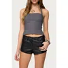 Edikted Dara Halter Top In Gray