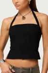 Edikted Dara Halter Top In Black, Women's At Urban Outfitters