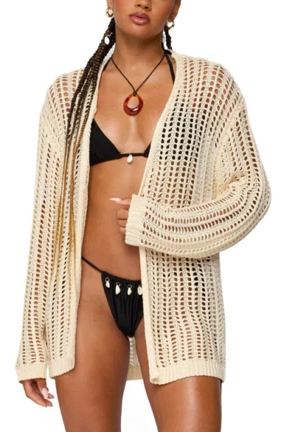 EDIKTED EDIKTED DARCEE OVERSIZE OPEN STITCH CARDIGAN