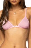 Edikted Darcie Sheer Lace Triangle Bra