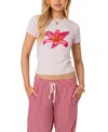 Edikted Daylily Baby T-shirt In Light Pink