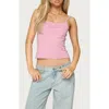 Edikted Deanna Stretch Cotton Crop Camisole