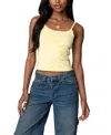 Edikted Deanna Stretch Cotton Crop Camisole