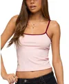 Edikted Deanna Tank Top In Pink