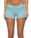 Edikted Delyla Striped Micro Shorts In Blue