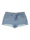 Edikted Denim Shorts In Blue