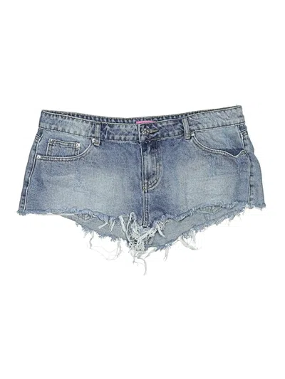 Pre-owned Edikted Denim Shorts In Blue