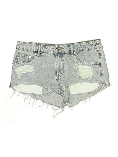 Pre-owned Edikted Denim Shorts In Gray