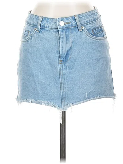 Pre-owned Edikted Denim Skirt In Blue