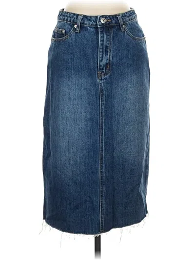 Edikted Denim Skirt In Blue