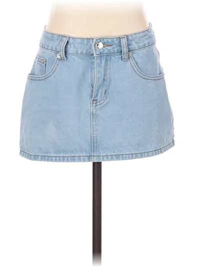 Pre-owned Edikted Denim Skirt In Blue