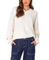 Edikted Denny Oversize V-neck Sweater In White