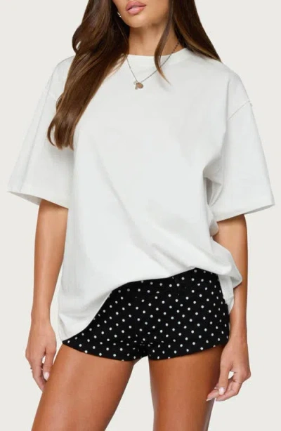 Edikted Devan Oversize Cotton T-shirt In White
