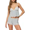 Edikted Diara Lace Trim Crop Babydoll Camisole
