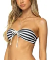 Shop Edikted Dini Striped Bandeau Bikini Top