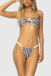 Edikted Dini Striped Bandeau Bikini Top