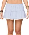 Edikted Dora Eyelet Flared Mini Skirt In Multi