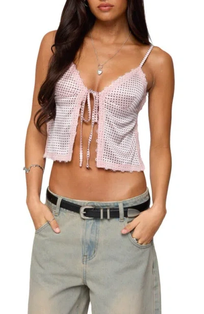 Edikted Dot Backless Satin Camisole