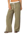 Edikted Boxer Drawstring Sweatpants In Olive