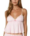 Edikted Dream Waffle Stitch Babydoll Camisole