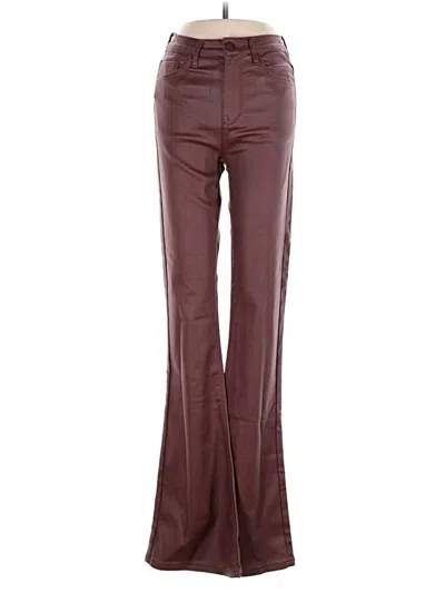 Pre-owned Edikted Dress Pants In Burgundy