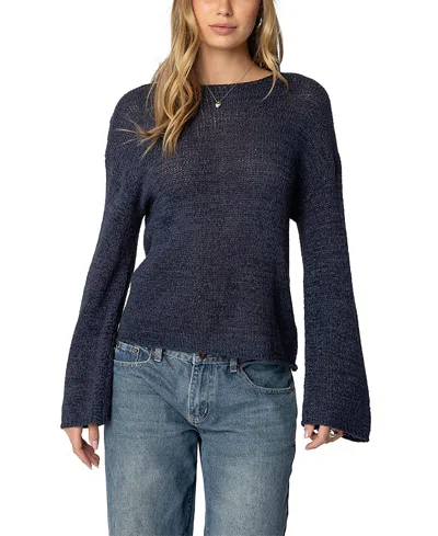 EDIKTED DROP SHOULDER LIGHT KNIT SWEATER