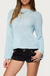 Edikted Drop Shoulder Lightweight Sweater In Animal Print