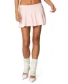 Edikted Easter Pleated Knit Mini Skirt In Light Pink