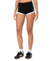 Edikted Elana Microshorts In Black And White