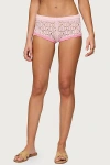 Edikted Elisa Open Knit Shorts In Light/pink, Women's At Urban Outfitters